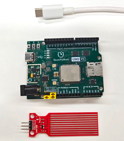 初学者视角体验：【EC800X Duino 开发板】传感器体验-水位检测传感器！